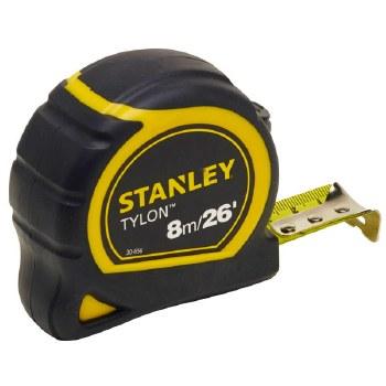 Stanley Tylon Measuring Tape 8m 25mm Blade Width Black Yellow