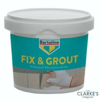 Bartoline Fix & Grout Tile Adhesive Waterproof White Size 330g