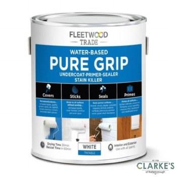 Fleetwood Pure Grip Primer 500ml White Water-Based Undercoat Sealer Stain Killer