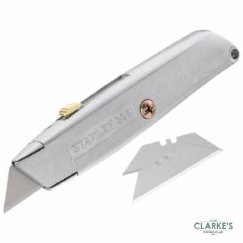 Stanley Retractable Blade Knife | Metal Body | Image Features: Retractable Blade, Blade