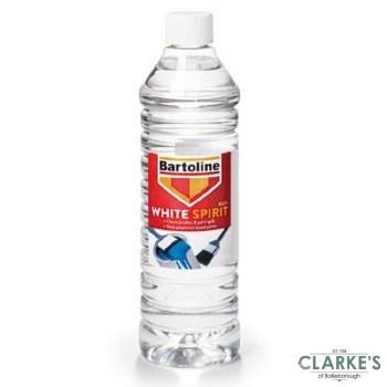 Bartoline White Spirit Solvent for Paint Thinning and Cleaning - 750ml, 1 Litre