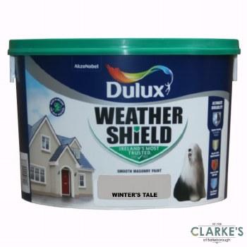 Dulux Weathershield Masonry Paint Winter's Tale Opaque 10L - Ultimate Durability
