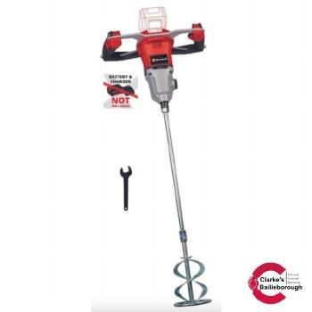 Einhell Professional 18V Cordless Brushless Paint & Mortar Mixer TP-MX 18-2 Li BL - Bare Unit, 2-Speed Gearbox, M14 Stirrer Connection, 120mm Stirrer Included, Battery & Charger Not Included