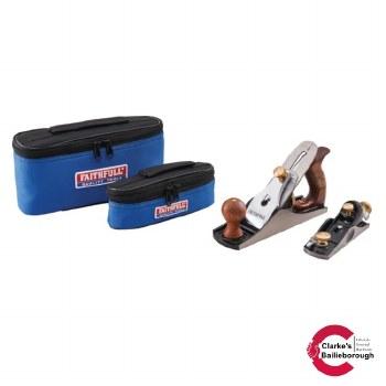 Faithfull Smoothing and Block Hand Plane Set with Carry Bags