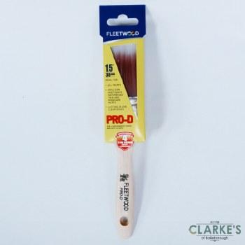 Fleetwood PRO-D Paint Brush | Size 1.5" | Synthetic Bristles | Wood Handle | Great for all paints and varnish