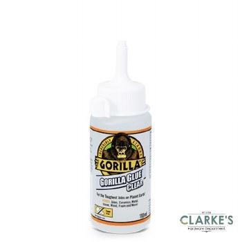 Gorilla Glue Clear 110ml - Strong, Clear Glue for Glass, Ceramics, Metal, Stone, Wood, Foam