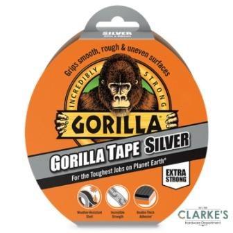 Gorilla Duct Tape Silver - Extra Strong, Grips smooth, rough & uneven surfaces