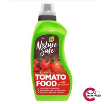 Nature Safe Organic Tomato Food with Seaweed 1 Litre Concentrated Tomato Feed for Quality Succulent Tomatoes