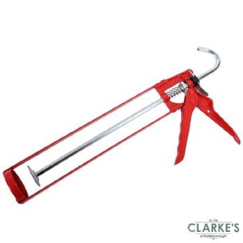 ProDec Skeleton Caulk Gun 400ml Orange Silver Hook Trigger
