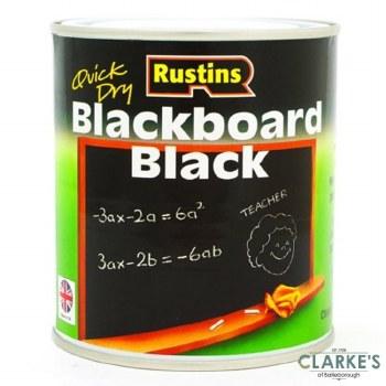 Rustins Blackboard Paint Black 500ml Quick Dry