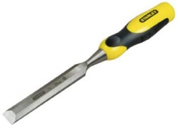 Stanley Wood Chisel 12mm Steel Blade Yellow Handle Black Grip