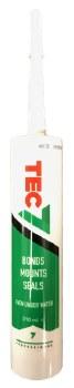 TEC 7 White Silicone Glue Mount Sealant | Bonds Mounts Seals Waterproof UV Resistant