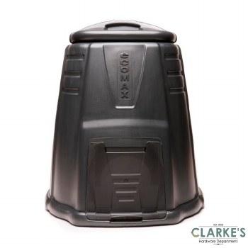 Ecomax Compost Bin 220 Litre with Lockable Lid, Door Opening, Heavy Duty, Environmentally Friendly