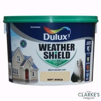 Dulux Weathershield Masonry Paint Soft Avoca 10L Exterior Use Opaque Finish