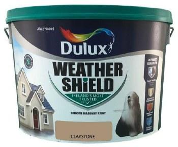 Dulux Weathershield Masonry Paint Claystone 10L Exterior Use Opaque Finish