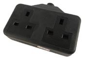 2 Gang Rubberised Extension Socket
