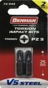 Benman Impact Bits Pozi PZ3