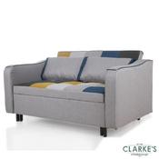 Aspen Sofa Bed Yellow/Blue Patchwork image
