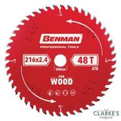 Benman Circular Saw Blade For Wood 216x2.4mm 48T