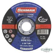 Benman Steel Depressed Cutting Disc 115mm