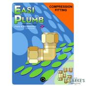 Easi Plumb 1/2" Brass Compression Elbow