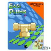 Easi Plumb 1/2" x 1/2" x 3/4" Unequal Tee