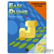 Easi Plumb 3/4" Brass Compression Elbow