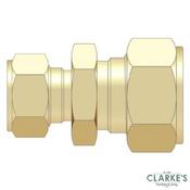 Easi Plumb 3/4" x 1/2" Straight Reducing Brass Compression Coupling image