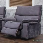 Emilio Recliner Armchair Dark Grey