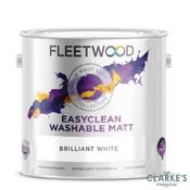 Fleetwood Easyclean Washable Matt Brilliant White 2.5 Litre