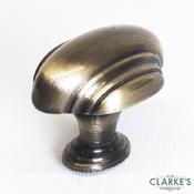 Burmese Antique Brass Knob 36mm