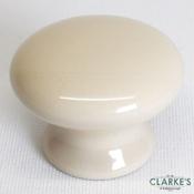 Ceramic Gloss Knob Cream 38mm