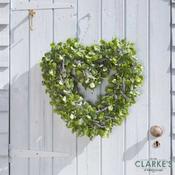 Lavender Heart - Outdoor Wreath Garden Decoration
