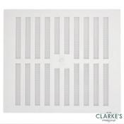 Map White Adjustable Vent with Fixed Flyscreen 9" x 9"