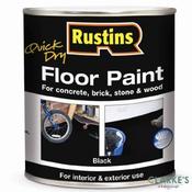 Rustins Floor Paint Black 2.5 Litre image