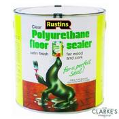 Rustins Polyurethane Floor Sealer Satin Clear 1 Litre