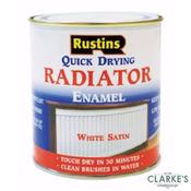 Rustins Radiator Enamel White Satin 250 ml