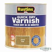 Rustins Quick Dry Satin Varnish Oak 500 ml
