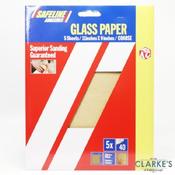 Safeline Glass Paper Sheets Grit 40 Coarse | Pack of 5 image