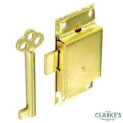 Securit Cupboard Lock Brass 63mm