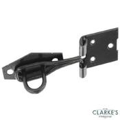 Securit Wire Hasp &amp; Staple Black 100mm