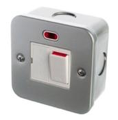 13A Switched Fused Spur with Neon Metal Clad