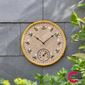 12in Beez Wall Clock and Thermometer