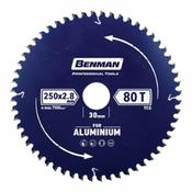 Benman Circular Saw Blade For Aluminium 250x2.8mm 80T