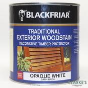 Blackfriar Traditional Exterior Wood Stain OPAQUE White