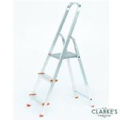 BuildWorx 3 Tread Aluminium Step Ladder