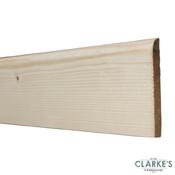 Bullnose 4" Skirting Board Natural Wood 4.8 Metre