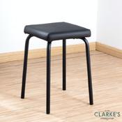 Capri Stacking Stool Black