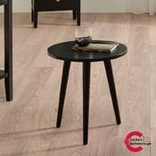 Chelmsford Satin Black Pine Wood Lamp Table