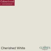 Colourtrend Contemporary Ceramic Matt Cherished White Paint  1 Litre